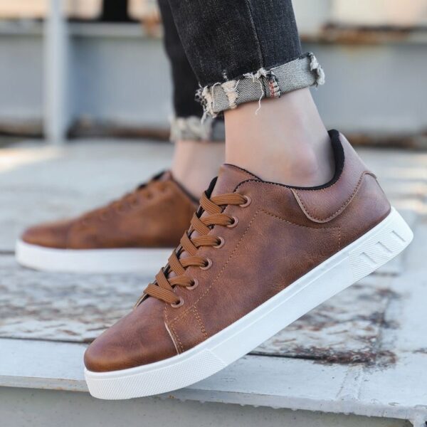 Lace-up Flat Shoes Men's Fashion Casual Shoes - Image 7