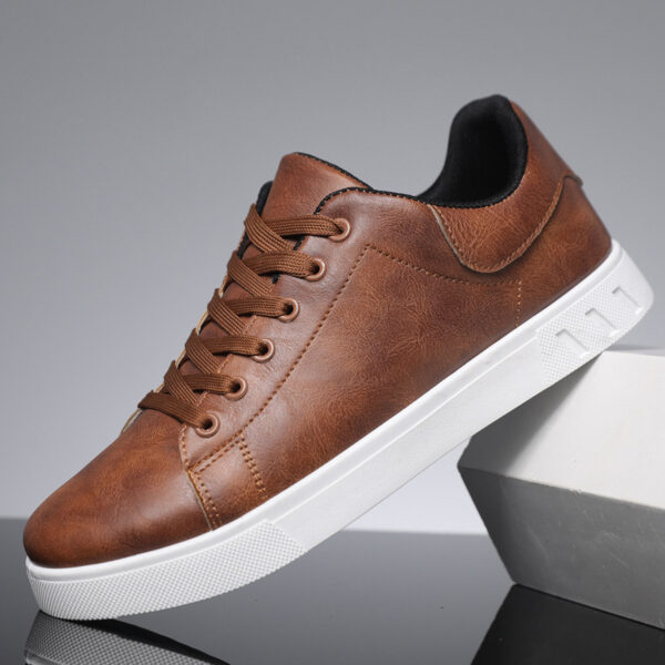 Lace-up Flat Shoes Men's Fashion Casual Shoes - Image 3